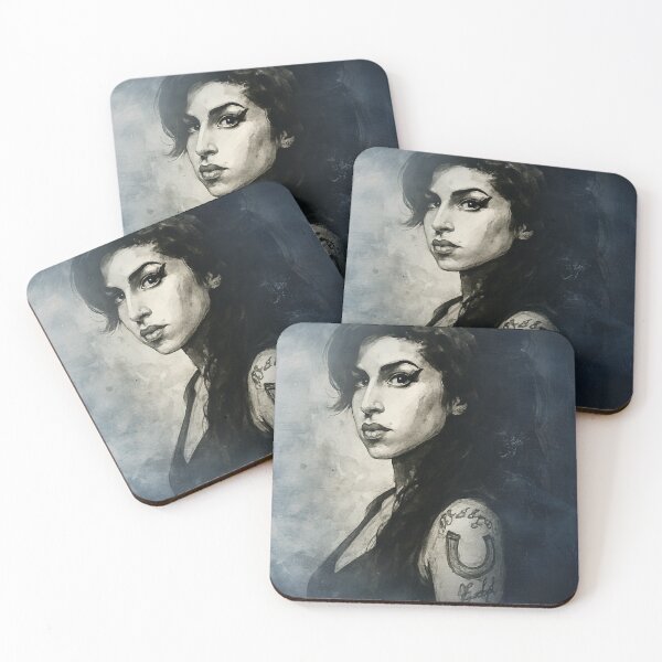 Item preview,  Amy Winehouse Moody Portrait Art –  Watercolour Painting of Music Icon designed and sold by ConorKeeganArt.