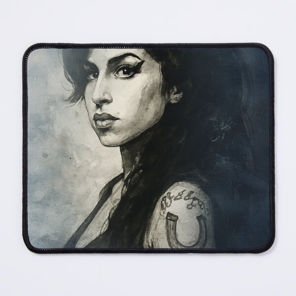 Item preview,  Amy Winehouse Moody Portrait Art –  Watercolour Painting of Music Icon designed and sold by ConorKeeganArt.