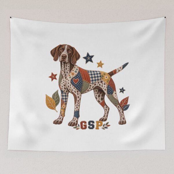 Item preview, German Shorthaired Pointer Patchwork Dog designed and sold by AMICO77.