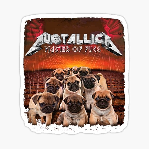 Vista previa del artículo con la obra «Marionetas Pug», diseñado y vendido por darklordpug.