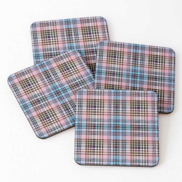 Item preview, Pastel Blue Pink and White Plaid Tartan  designed and sold by PatternTitan.