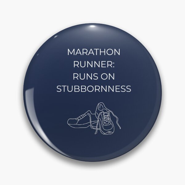 Item preview, Marathon Runner, Runs on Stubbornness Gift designed and sold by Zyvora-merch.