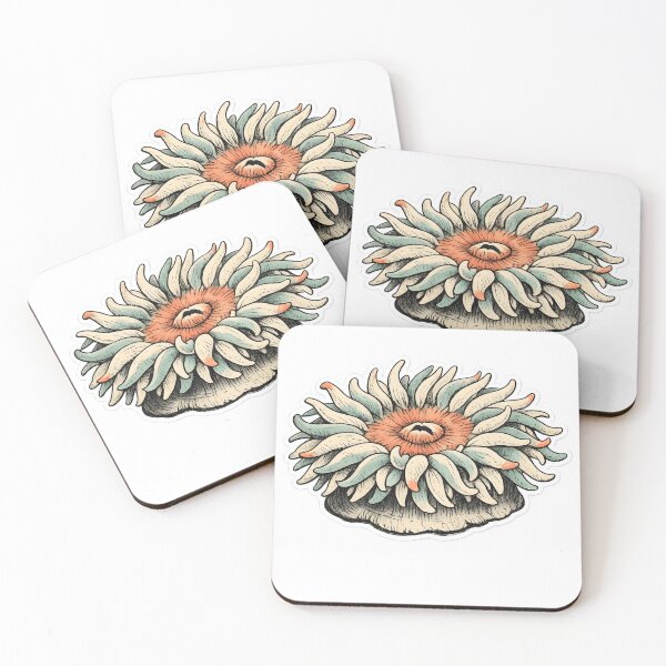 Item preview, Hand Drawn Tidepool Sea Anemone Marine Life Art designed and sold by Naviora.