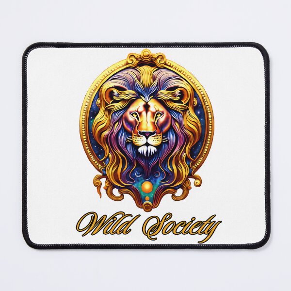 Item preview, Wild Society Lion Head Gold Frame Vintage Graphic designed and sold by magdan7.