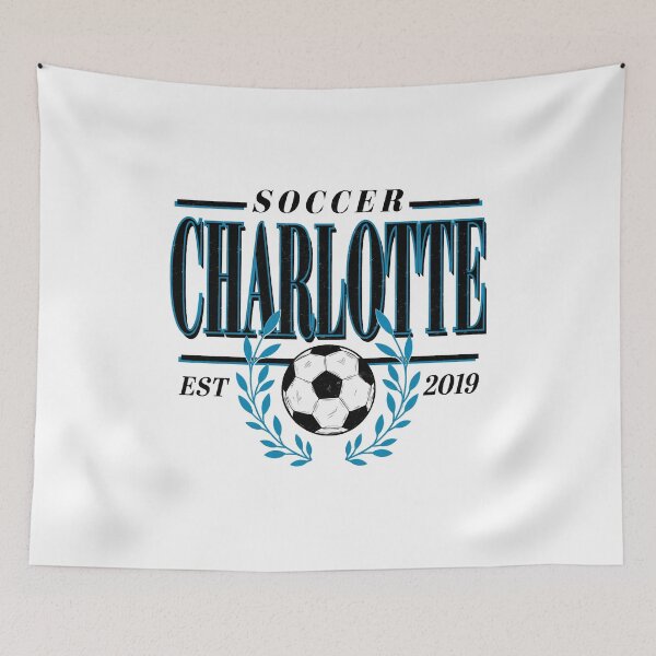 Item preview, Charlotte Soccer Retro Graphic T-Shirt designed and sold by Christina70921.