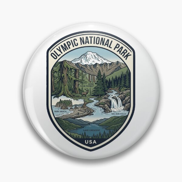 Item preview, Olympic National Park Washington Vintage Travel Decal designed and sold by k3rstman1.