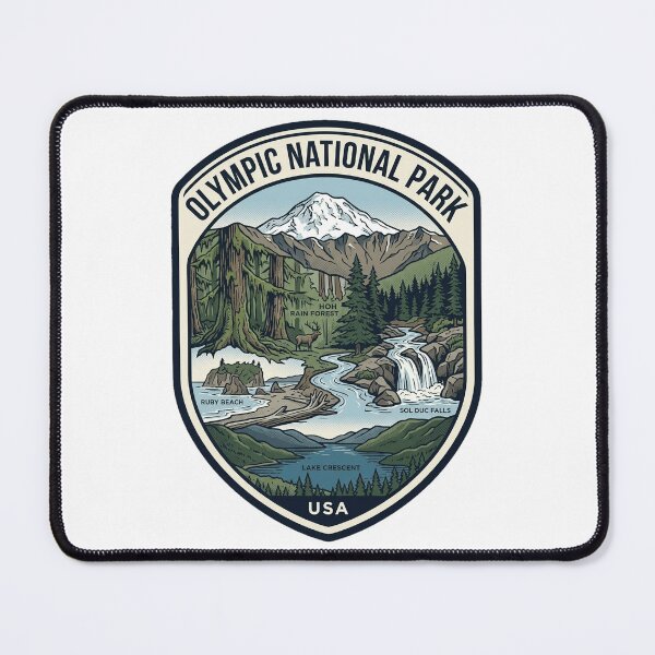 Item preview, Olympic National Park Washington Vintage Travel Decal designed and sold by k3rstman1.