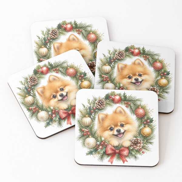 Item preview, Pomeranian Christmas designed and sold by MoonMonkeyNbear.