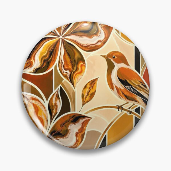 Item preview, Terracotta Botanical Geometry designed and sold by NeuroArtGallery.