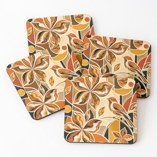 Item preview, Terracotta Botanical Geometry designed and sold by NeuroArtGallery.