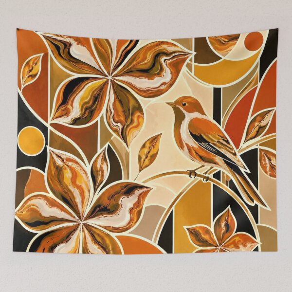 Item preview, Terracotta Botanical Geometry designed and sold by NeuroArtGallery.
