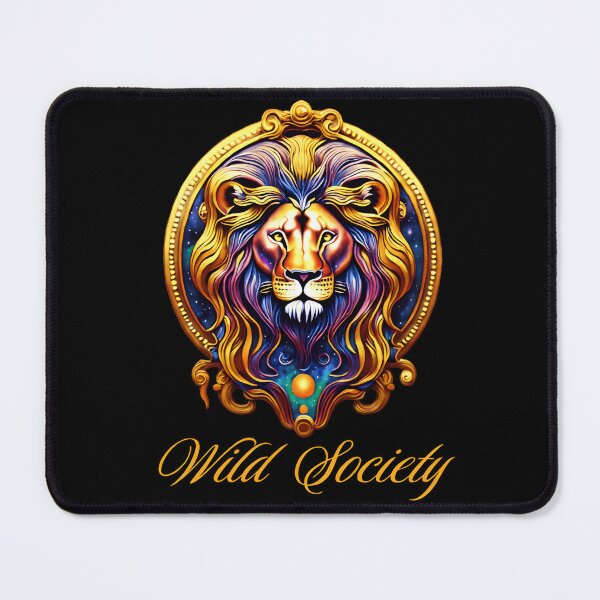Item preview, Wild Society Lion Head Gold Frame Vintage Graphic designed and sold by magdan7.