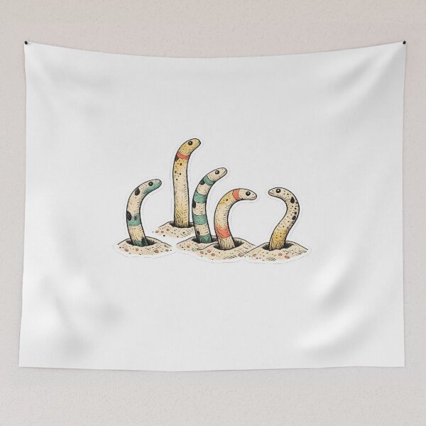 Item preview, Garden Eel Hand Drawn Marine Biology Illustration designed and sold by Naviora.