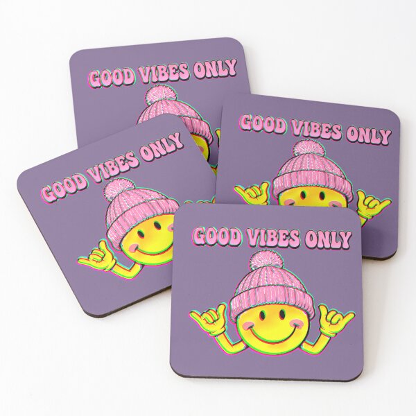 Item preview, Good Vibes Only | Retro Smiley Pink Hat designed and sold by AstronautMerch.