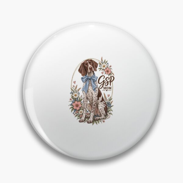 Item preview, German Shorthaired Pointer Dog Mom Floral Art designed and sold by AMICO77.