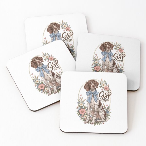 Item preview, German Shorthaired Pointer Dog Mom Floral Art designed and sold by AMICO77.