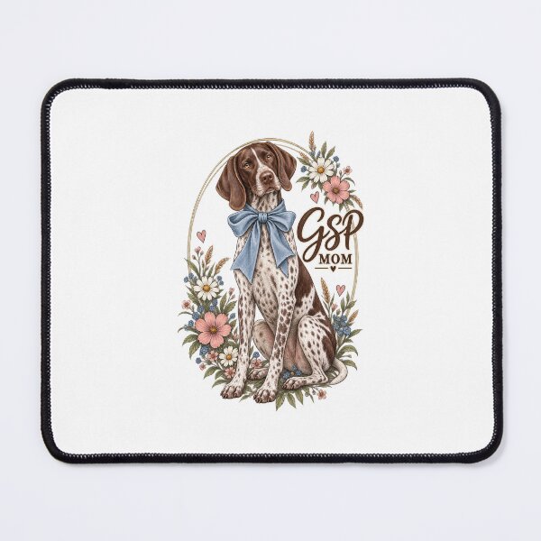 Item preview, German Shorthaired Pointer Dog Mom Floral Art designed and sold by AMICO77.