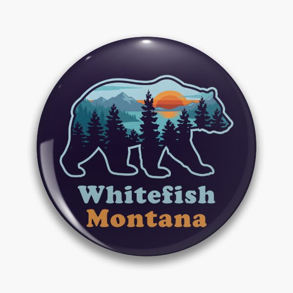 Item preview, Whitefish Montana Bear Silhouette Montana Souvenir  designed and sold by Milasneeze.