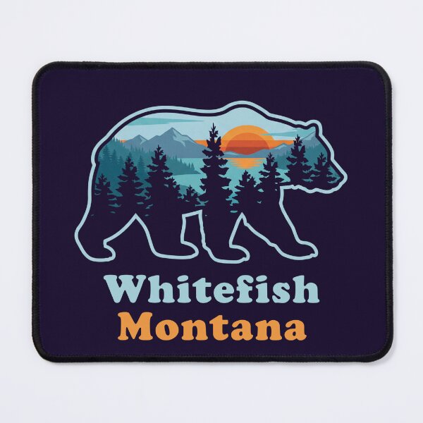 Item preview, Whitefish Montana Bear Silhouette Montana Souvenir  designed and sold by Milasneeze.