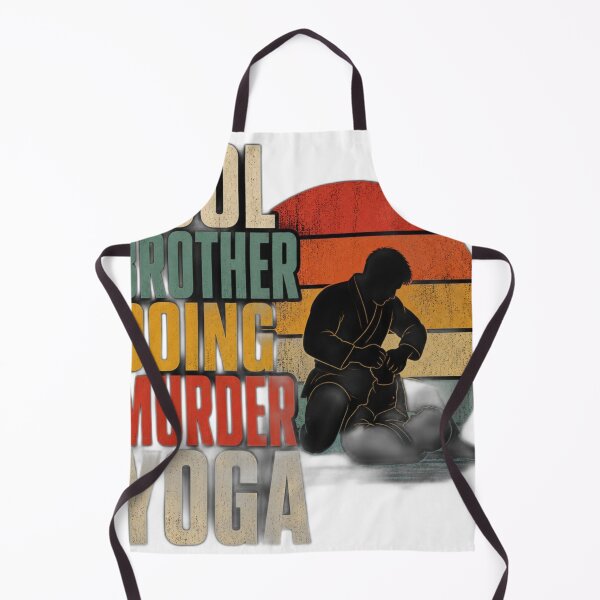 Item preview, Cool Brother Doing Murder Yoga BJJ Gift designed and sold by Martial-Art-23.