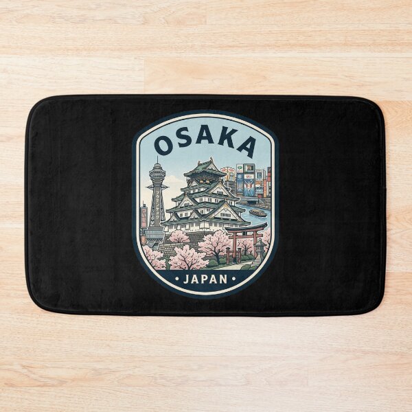 Item preview, Osaka Japan Retro Travel Badge designed and sold by k3rstman1.