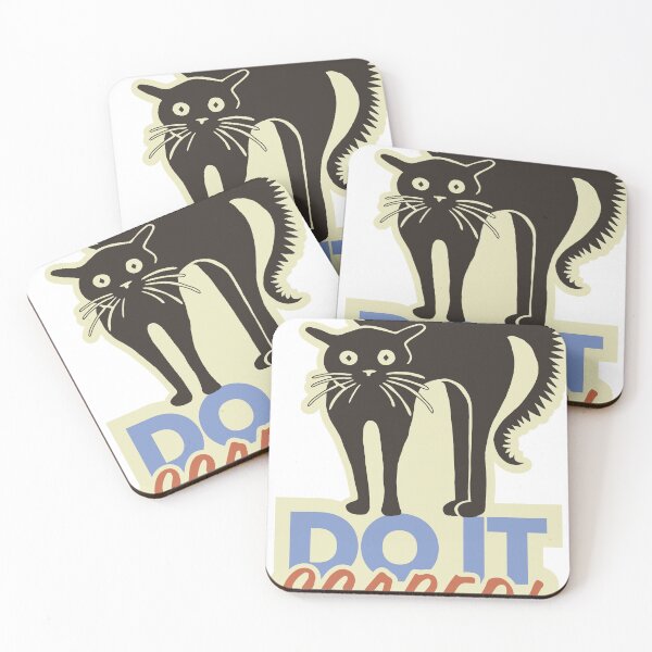 Item preview, Do It Scared Cat designed and sold by Amber Johanna.