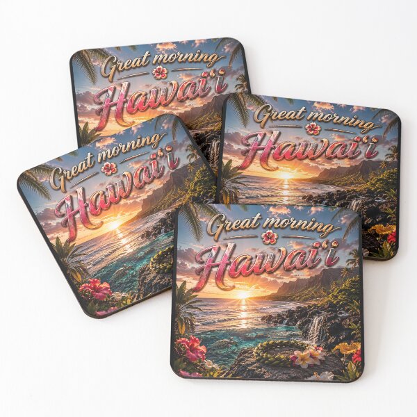 Item preview, Aloha Ember Sunrise: Great Morning Hawaiʻi in Island Paradise designed and sold by BlissBlvdShop.
