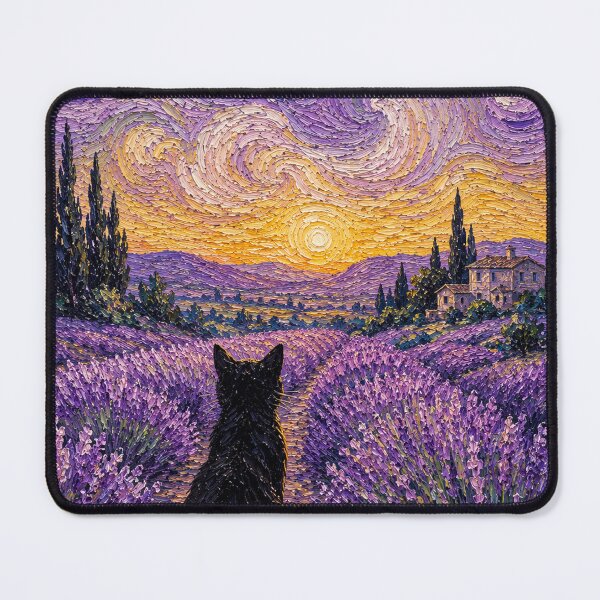 Item preview, Contemplative Cat in a Lavender Sunset designed and sold by gerardimedina.