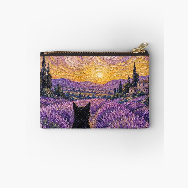 Item preview, Contemplative Cat in a Lavender Sunset designed and sold by gerardimedina.