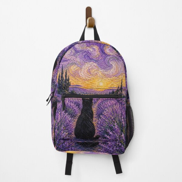 Item preview, Contemplative Cat in a Lavender Sunset designed and sold by gerardimedina.