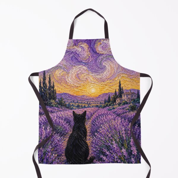 Item preview, Contemplative Cat in a Lavender Sunset designed and sold by gerardimedina.