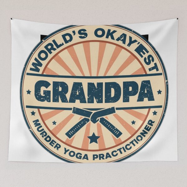 Item preview, Vintage Grandpa Murder Yoga Master BJJ designed and sold by Martial-Art-23.