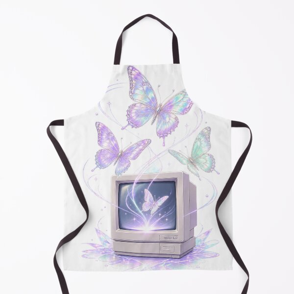 Item preview, Dreamcore Butterflies Retro TV | Pastel Iridescent Aesthetic Art designed and sold by RobertArt08.