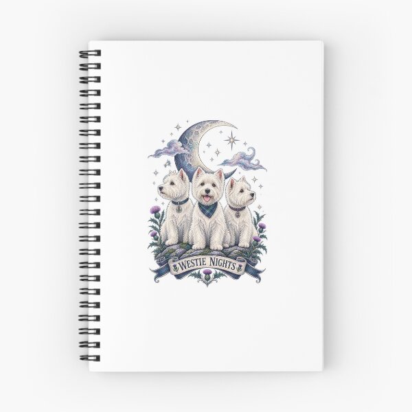Item preview, Westie Moon Trio Celestial Terrier Art designed and sold by AMICO77.