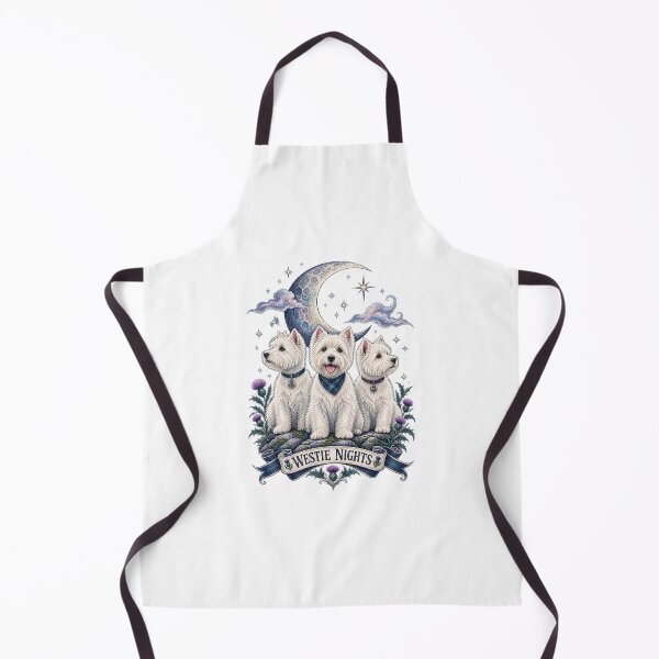 Item preview, Westie Moon Trio Celestial Terrier Art designed and sold by AMICO77.