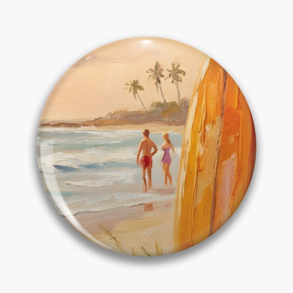 Item preview, Vintage Surfboards Beach Retro Summer Painting designed and sold by ArtAmbience.
