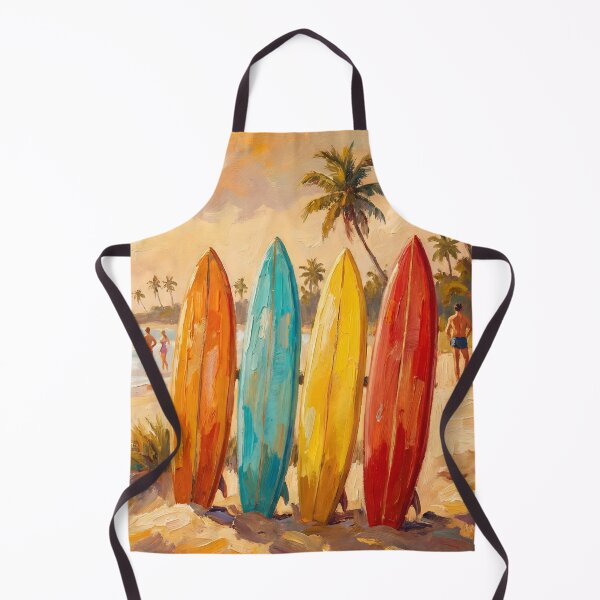 Item preview, Vintage Surfboards Beach Retro Summer Painting designed and sold by ArtAmbience.