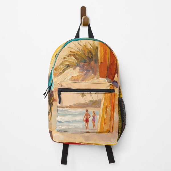 Artikelvorschau, Vintage Surfbretter Strand Retro Sommer Gemälde entworfen und verkauft von ArtAmbience.