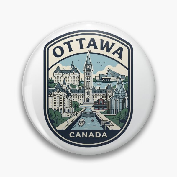 Item preview, Ottawa Canada Skyline Travel Badge designed and sold by k3rstman1.