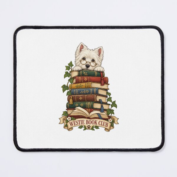 Item preview, Bookish Westie Dog Reading Lover Art designed and sold by AMICO77.