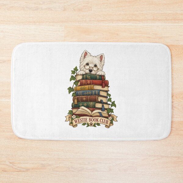Item preview, Bookish Westie Dog Reading Lover Art designed and sold by AMICO77.