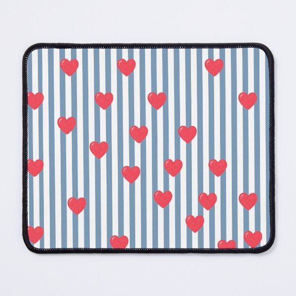Item preview, Red Hearts Blue Stripes Pattern Aesthetic Coquette Phone Case designed and sold by Nature Moments.