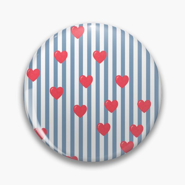 Item preview, Red Hearts Blue Stripes Pattern Aesthetic Coquette Phone Case designed and sold by Nature Moments.