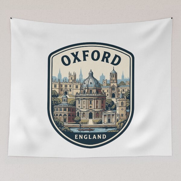 Item preview, Vintage Oxford England Travel Emblem Skyline designed and sold by k3rstman1.