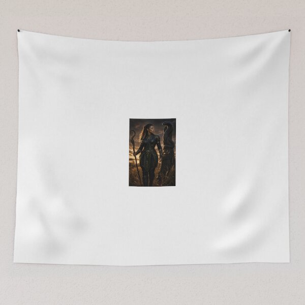 Item preview, Warrior with Serpent Staff at Sunset designed and sold by CathryneDelamort.