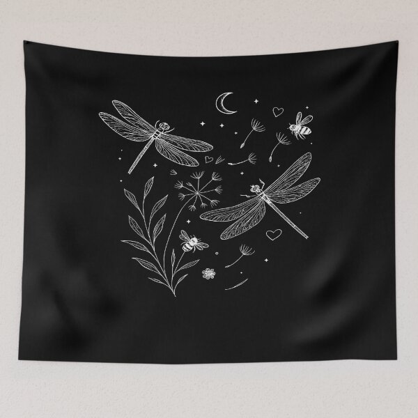 Item preview, Dragonfly Nature Shirt, Wildflower Graphic Tee, Dandelion Bee Shirt, Cottagecore Garden Gift, Vintage Botanical Top designed and sold by howsamluca.