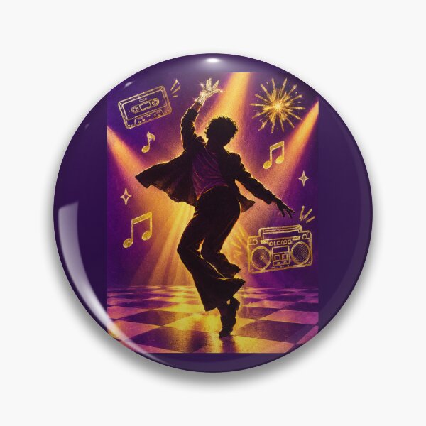 Item preview, Michael King of Pop Era Moonwalk Silhouette Dance Graphic Tee designed and sold by Fanverse Merchandise.