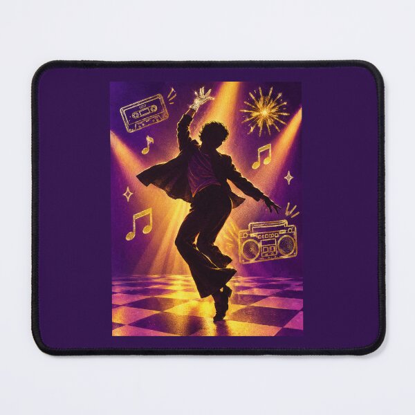 Item preview, Michael King of Pop Era Moonwalk Silhouette Dance Graphic Tee designed and sold by Fanverse Merchandise.