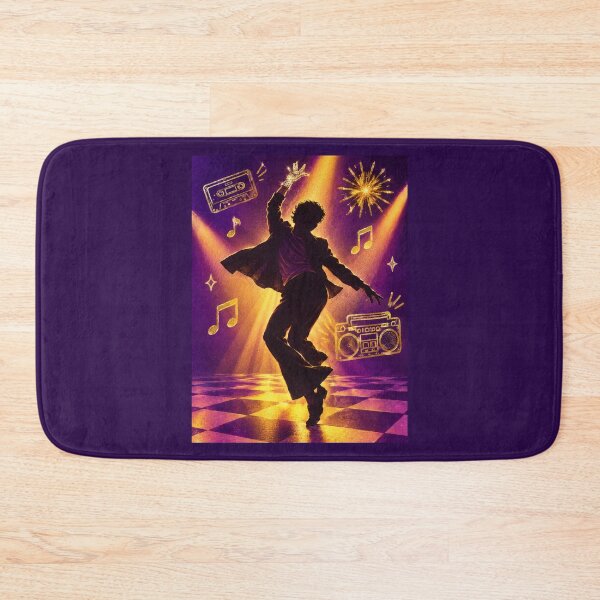 Item preview, Michael King of Pop Era Moonwalk Silhouette Dance Graphic Tee designed and sold by Fanverse Merchandise.