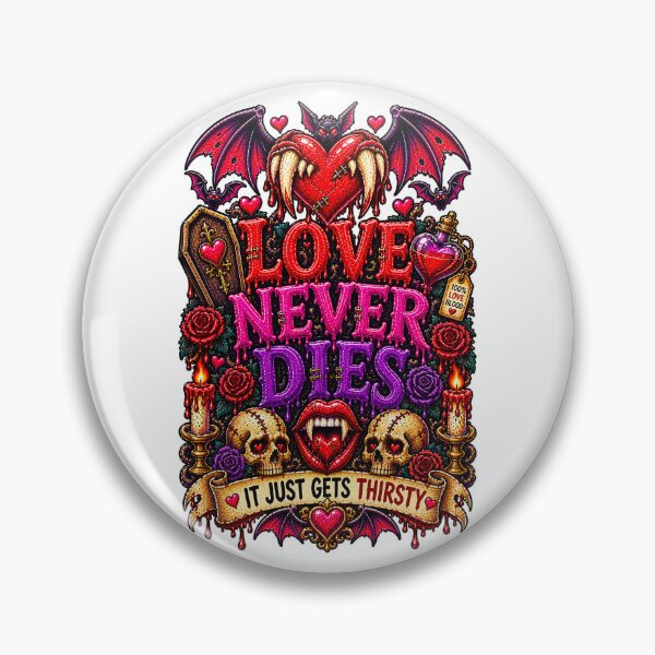 Item preview,  DARK LOVE ❤️ - MONSTER ROMANCE COLLETION - VAMPIRE LOVE -  LOVE NEVER DIES - IT JUST GETS THIRSTY designed and sold by WheelieGdArt.